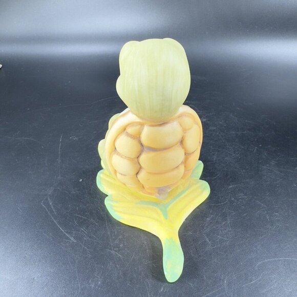 Vintage HOMCO Turtle Playing on Leaf Figurine Ceramic Whimsical Figure VTG - Picture 10 of 11